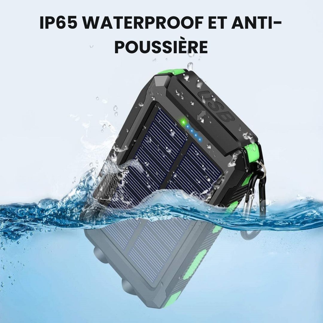 Batterie Externe Étanche & Antichoc avec lampe LED