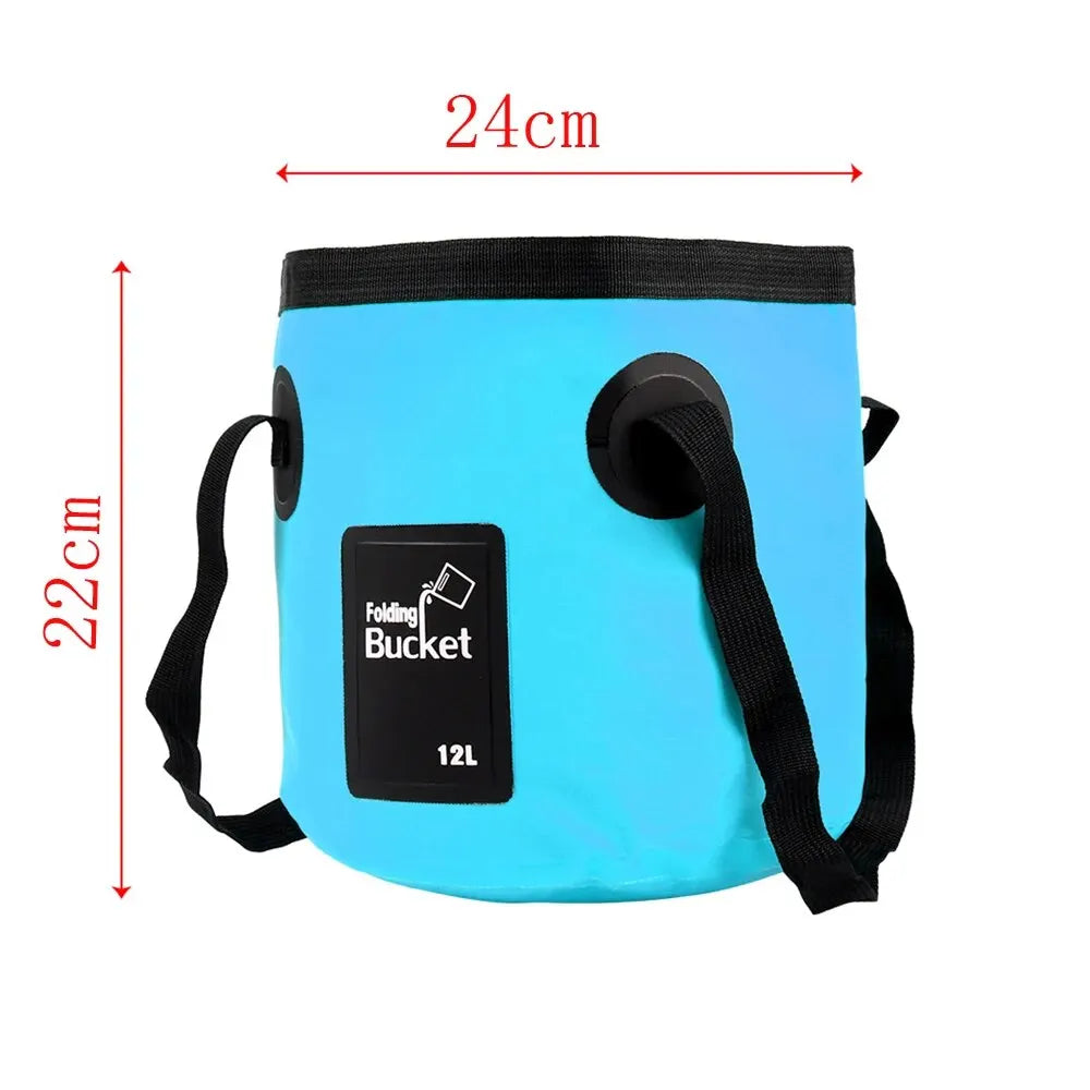 Seau pliable portatif 12L