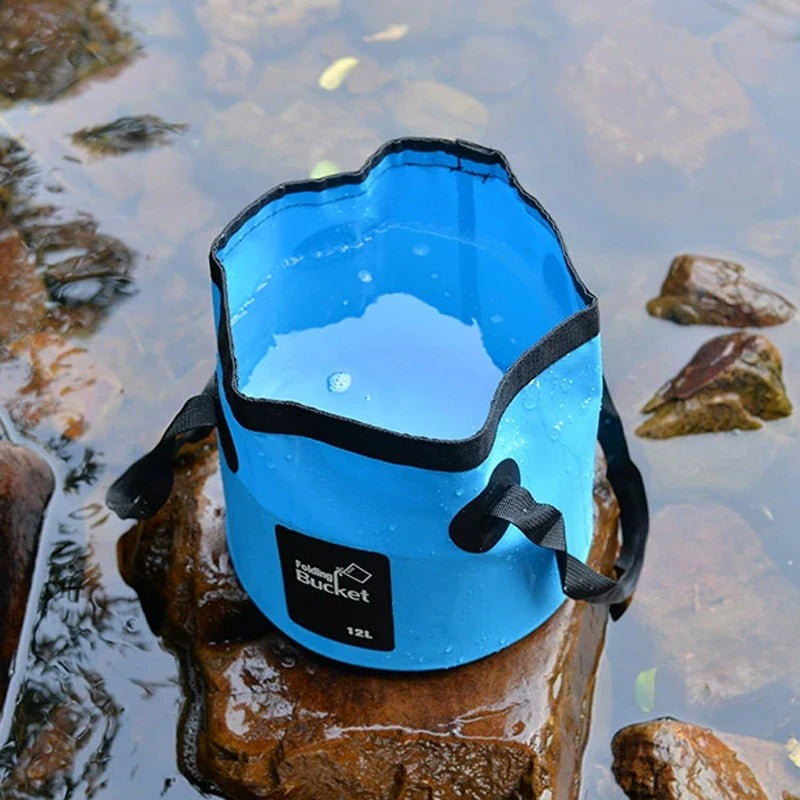 Seau pliable portatif 12L